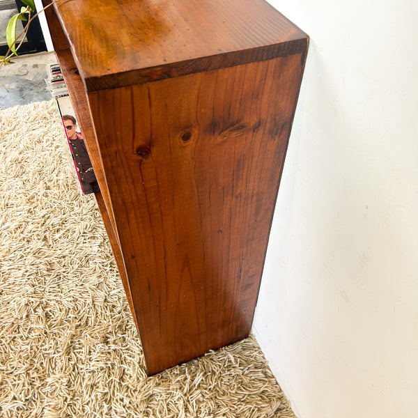 SMALL HARDWOOD BOOKCASE