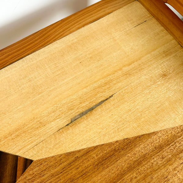 PINE INLAID COFFEE TABLE