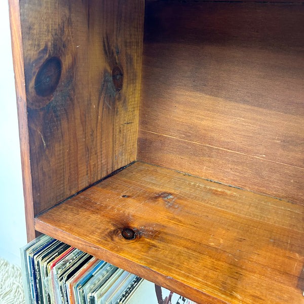 SMALL HARDWOOD BOOKCASE