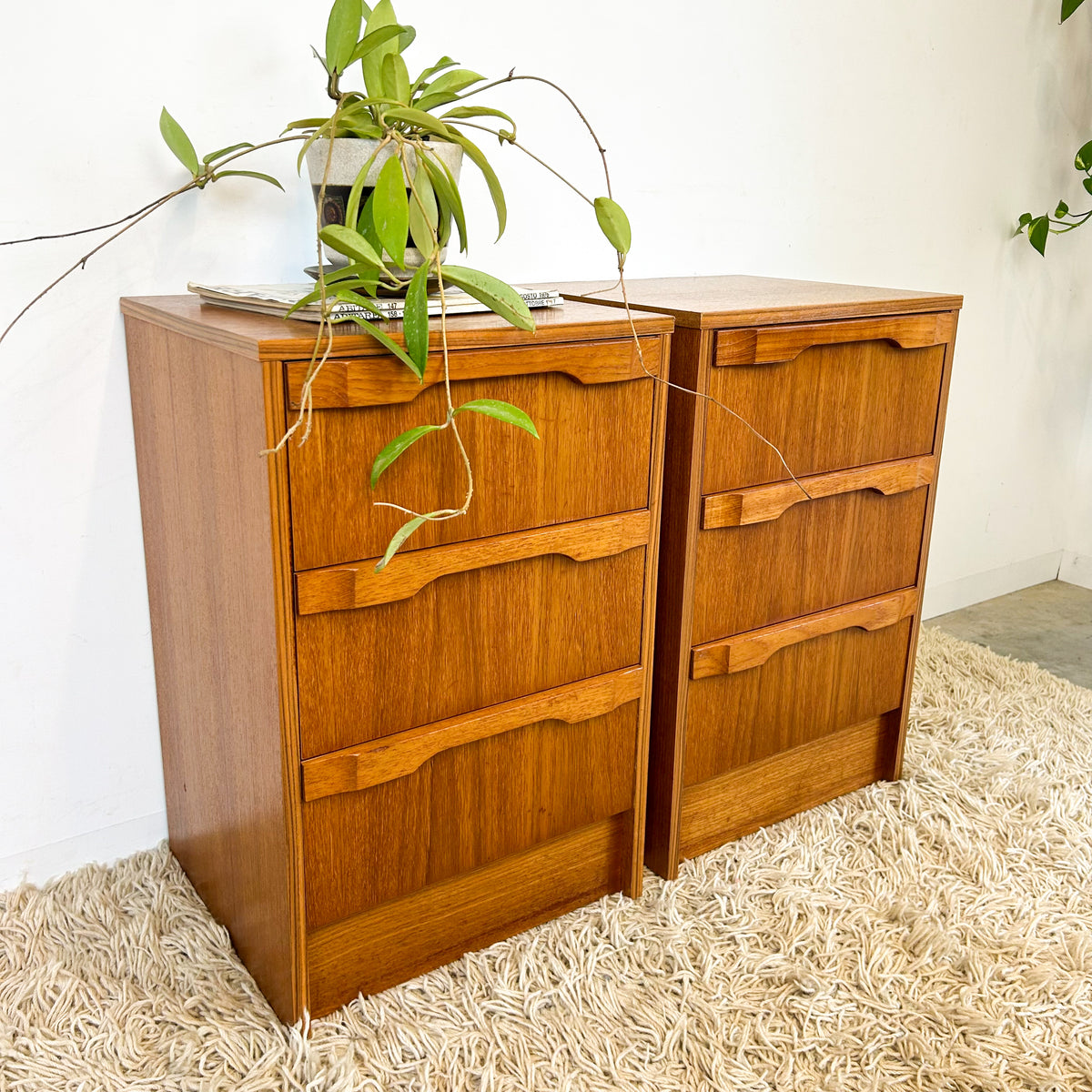 BEDSIDE DRAWERS PAIR - HEY JUDE WORKSHOP • Vintage furniture & objects Melbourne