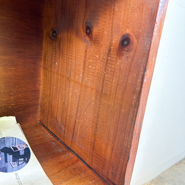 SMALL HARDWOOD BOOKCASE