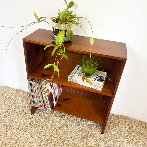 SMALL HARDWOOD BOOKCASE