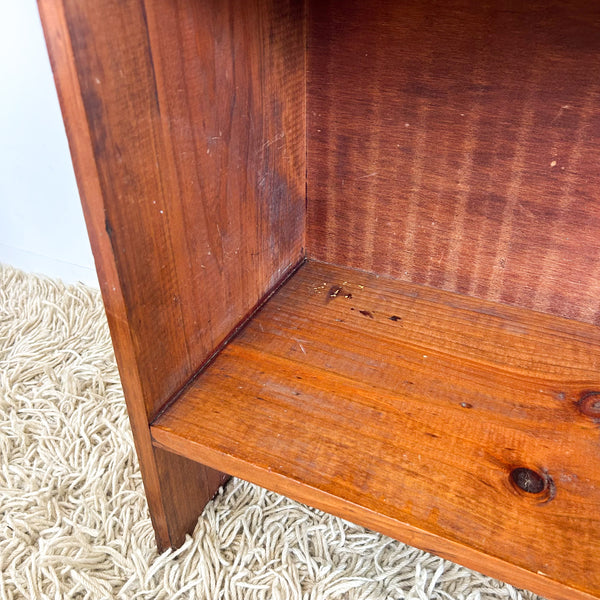 SMALL HARDWOOD BOOKCASE