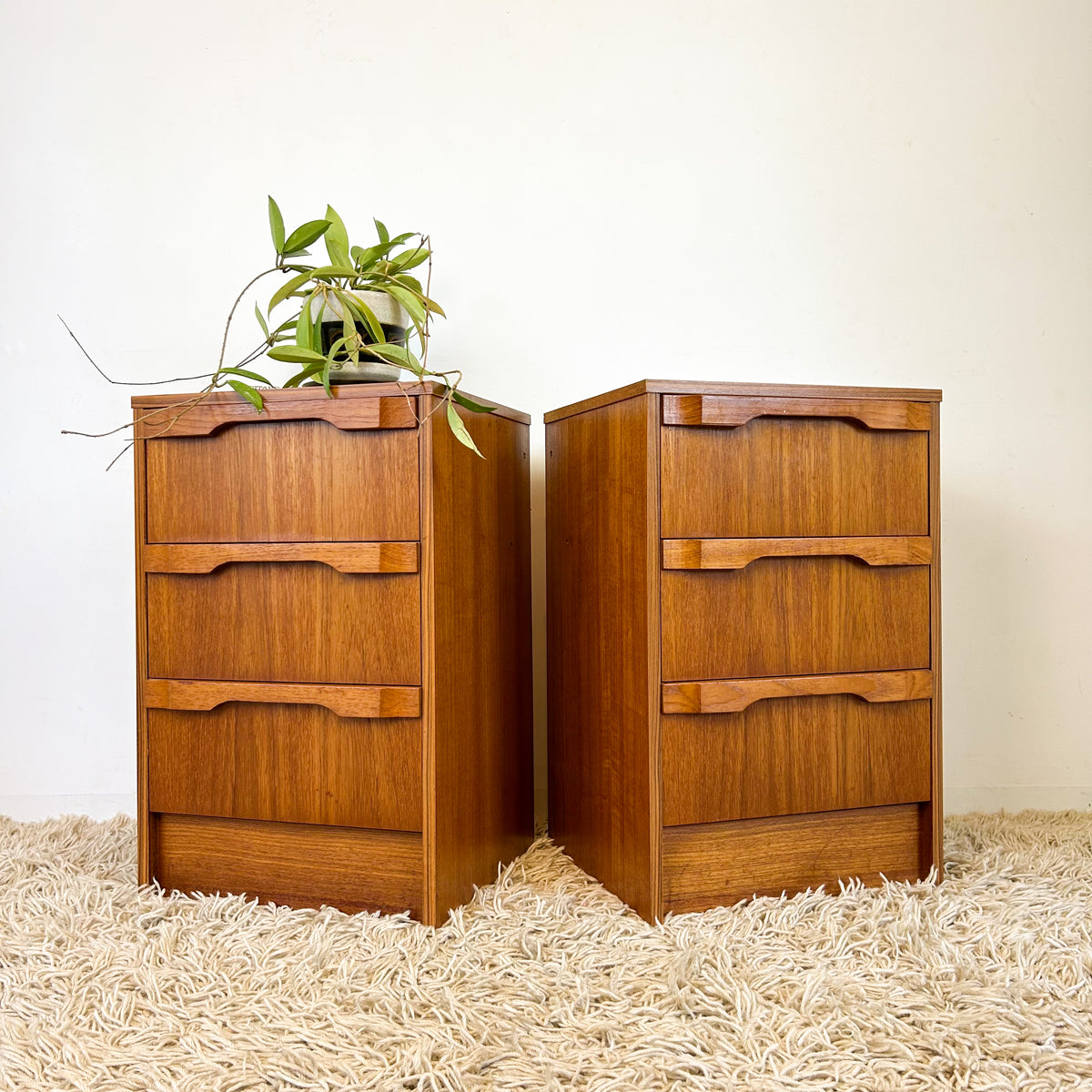 BEDSIDE DRAWERS PAIR - HEY JUDE WORKSHOP • Vintage furniture & objects Melbourne