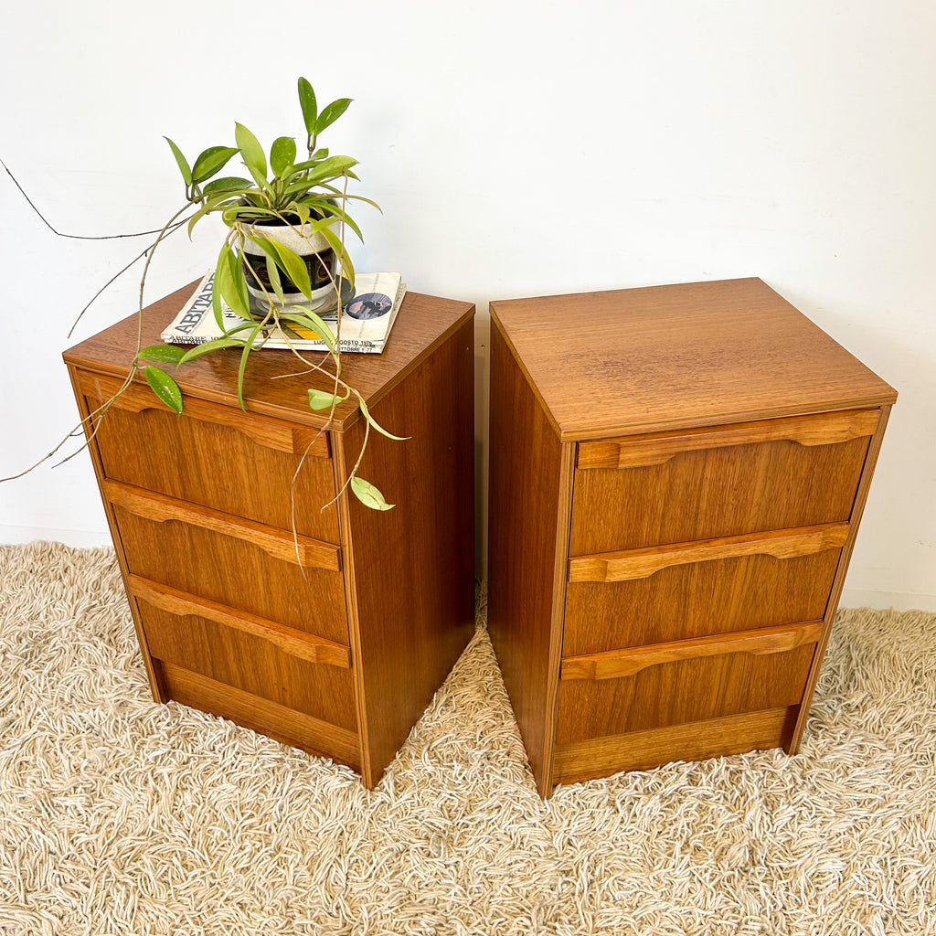 BEDSIDE DRAWERS PAIR - HEY JUDE WORKSHOP • Vintage furniture & objects Melbourne