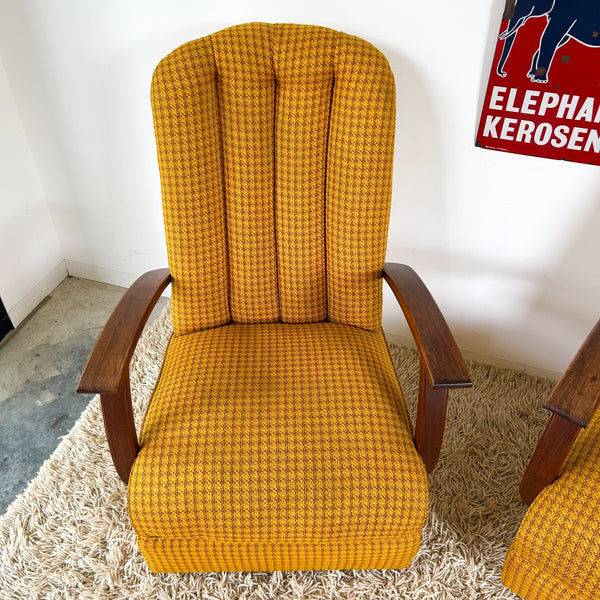 BOUNCING MUSTARD ARMCHAIRS