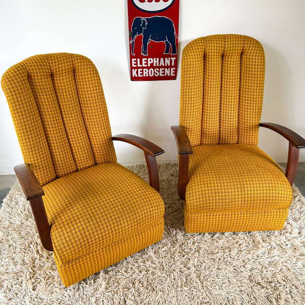 BOUNCING MUSTARD ARMCHAIRS