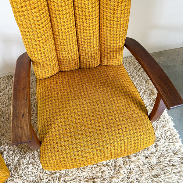 BOUNCING MUSTARD ARMCHAIRS