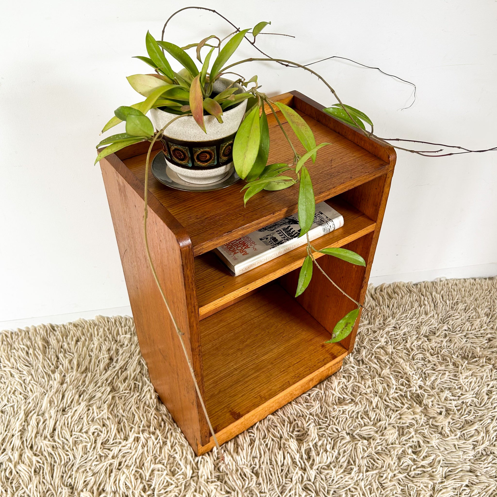 WOODEN BEDSIDE TABLE