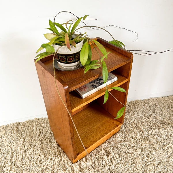 WOODEN BEDSIDE TABLE