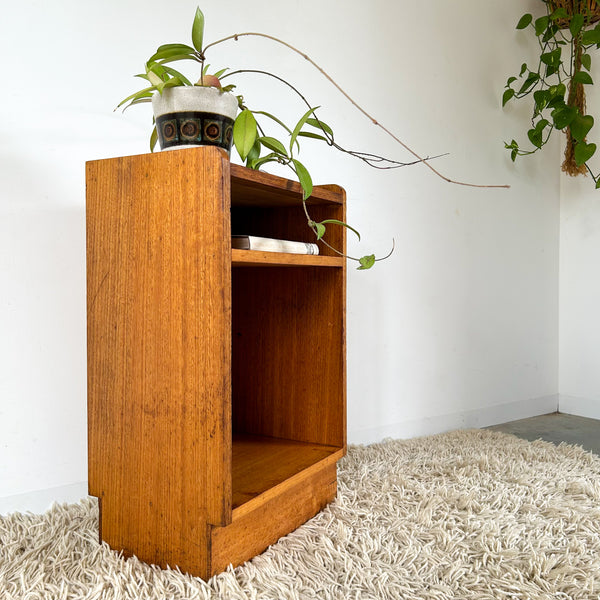 WOODEN BEDSIDE TABLE