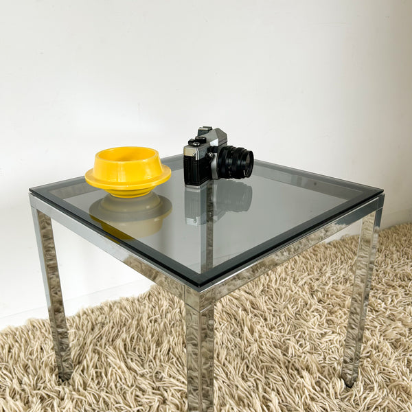 CHROME SIDE TABLE