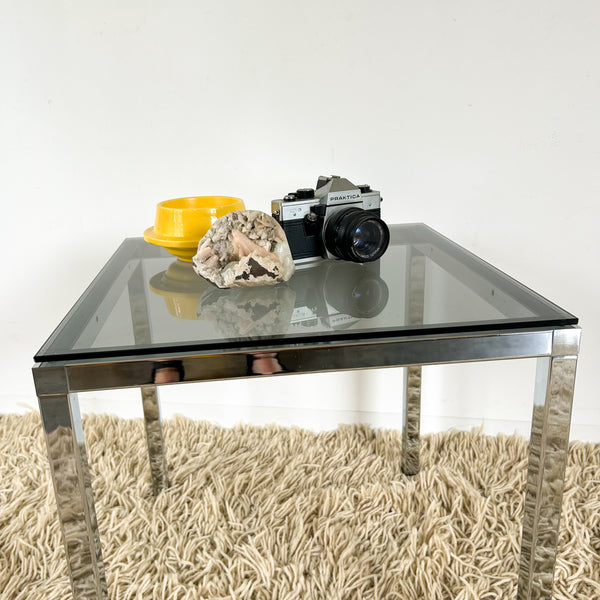 CHROME SIDE TABLE