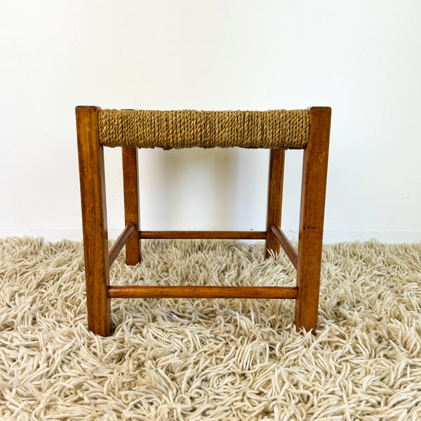 LOW WOVEN STOOL