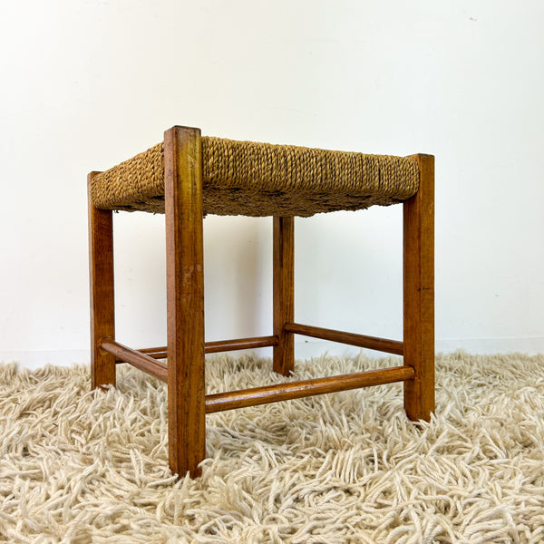 LOW WOVEN STOOL