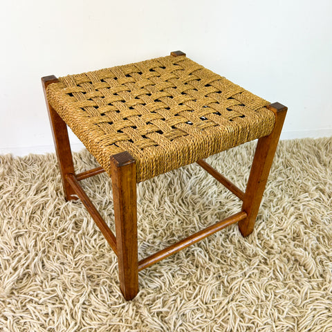 LOW WOVEN STOOL
