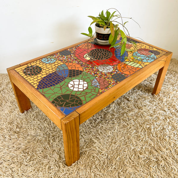 MOSAIC PINE COFFEE TABLE