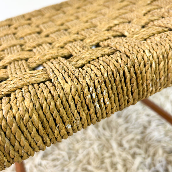 LOW WOVEN STOOL