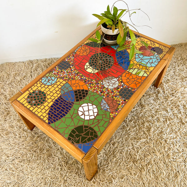 MOSAIC PINE COFFEE TABLE