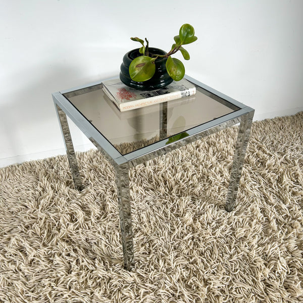 CHROME SIDE TABLE