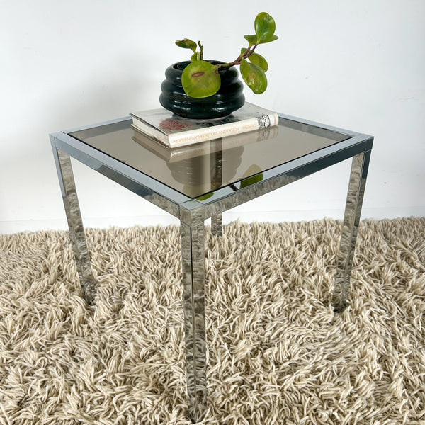 CHROME SIDE TABLE