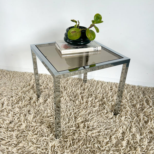 CHROME SIDE TABLE