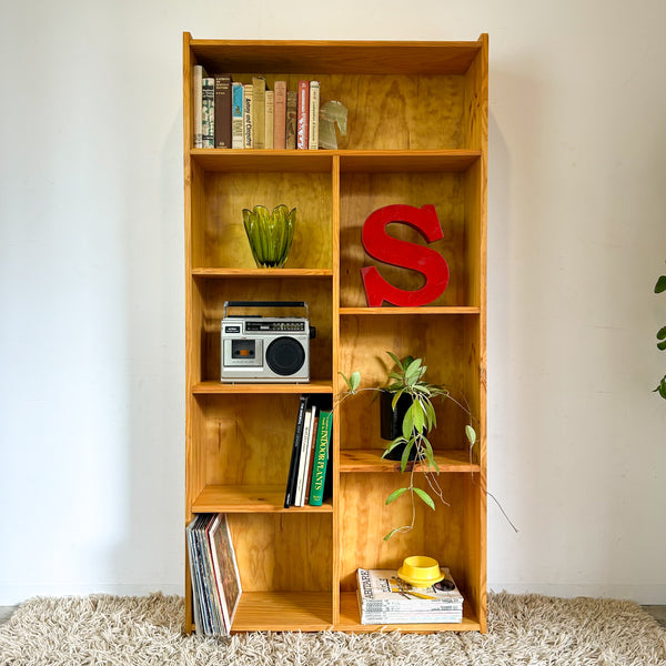 SOLID PINE ALCOVE BOOKCASE LARGE