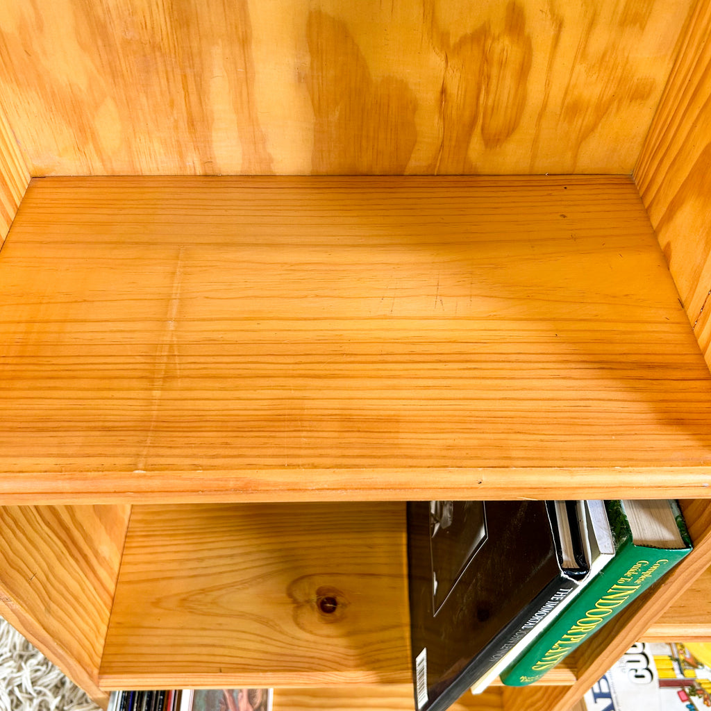 SOLID PINE ALCOVE BOOKCASE LARGE - HEY JUDE WORKSHOP • Vintage furniture & objects Melbourne