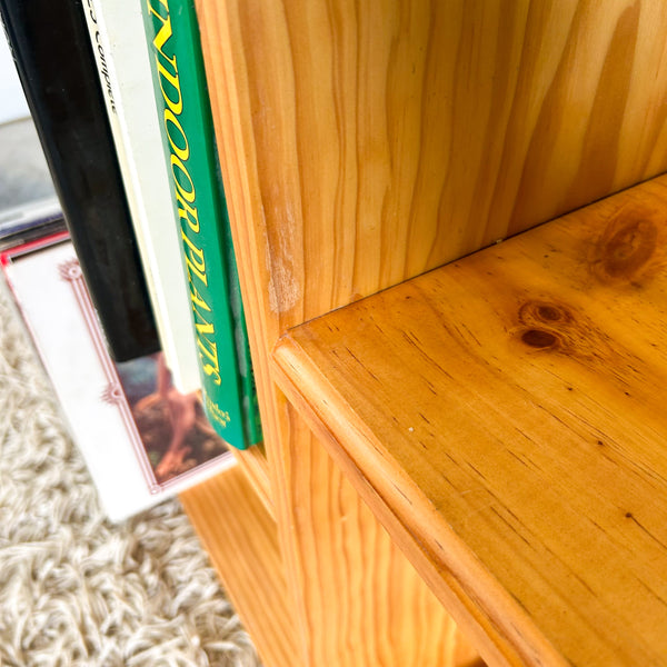SOLID PINE ALCOVE BOOKCASE LARGE