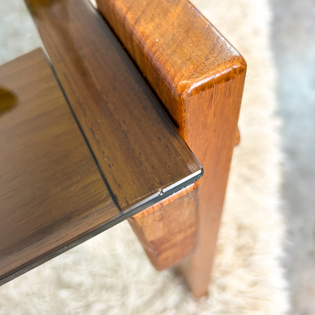 SMOKY GLASS COFFEE TABLE - HEY JUDE WORKSHOP • Vintage furniture & objects Melbourne