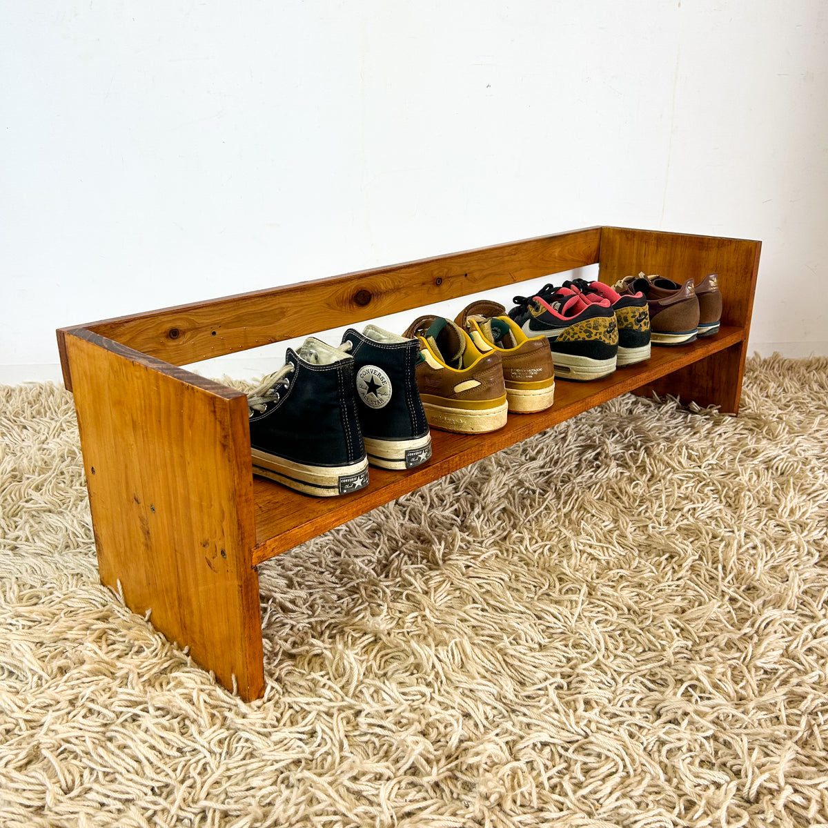 WOODEN SHOE RACK SMALL - HEY JUDE WORKSHOP • Vintage furniture & objects Melbourne