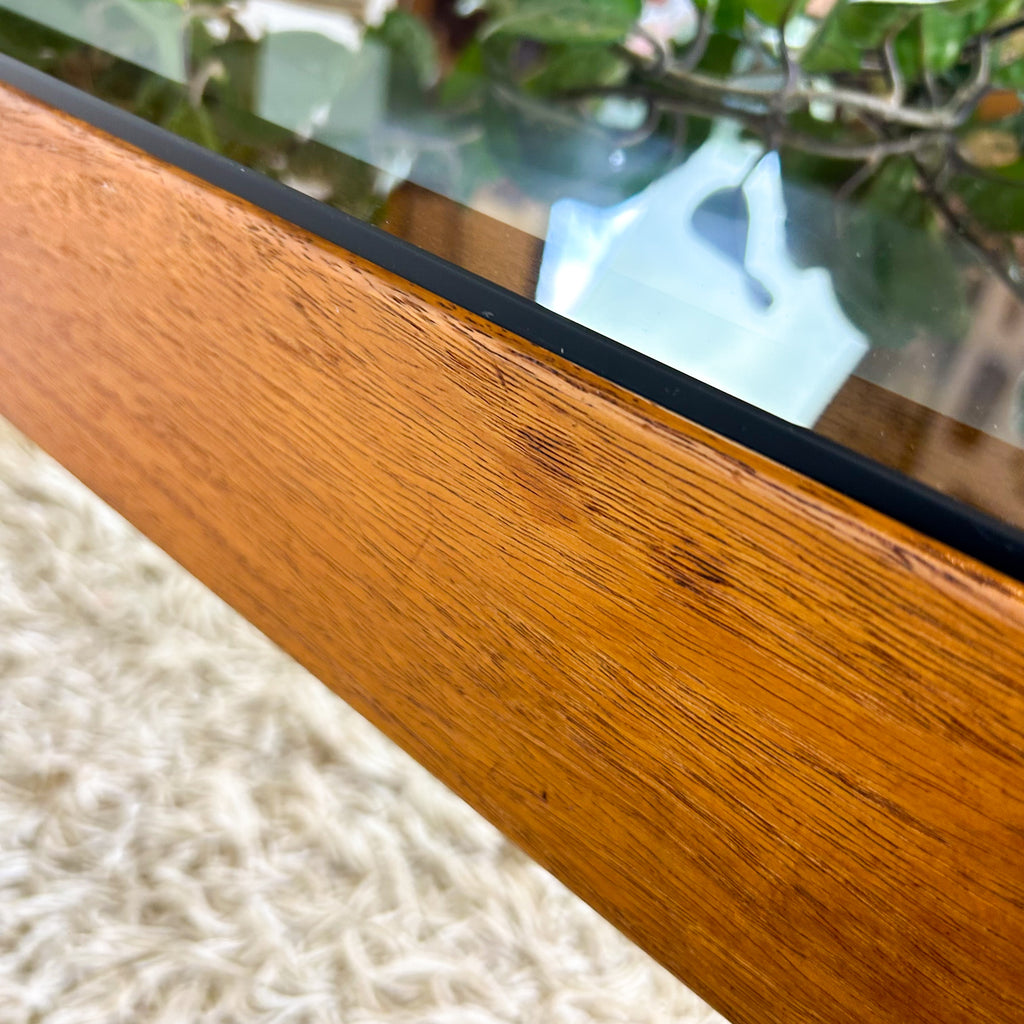 SMOKY GLASS COFFEE TABLE - HEY JUDE WORKSHOP • Vintage furniture & objects Melbourne