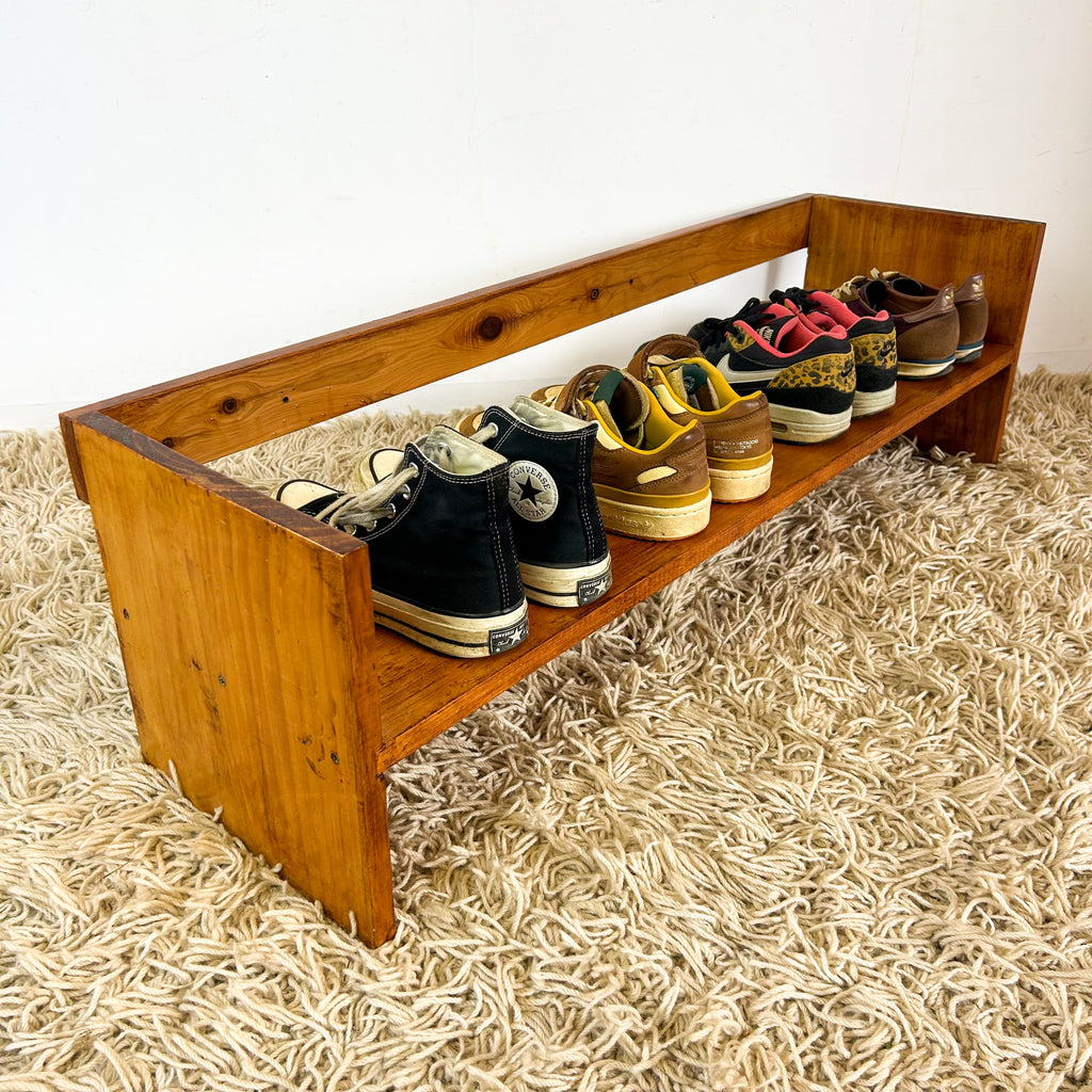 WOODEN SHOE RACK SMALL - HEY JUDE WORKSHOP • Vintage furniture & objects Melbourne