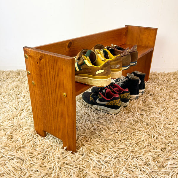 WOODEN SHOE RACK LARGE