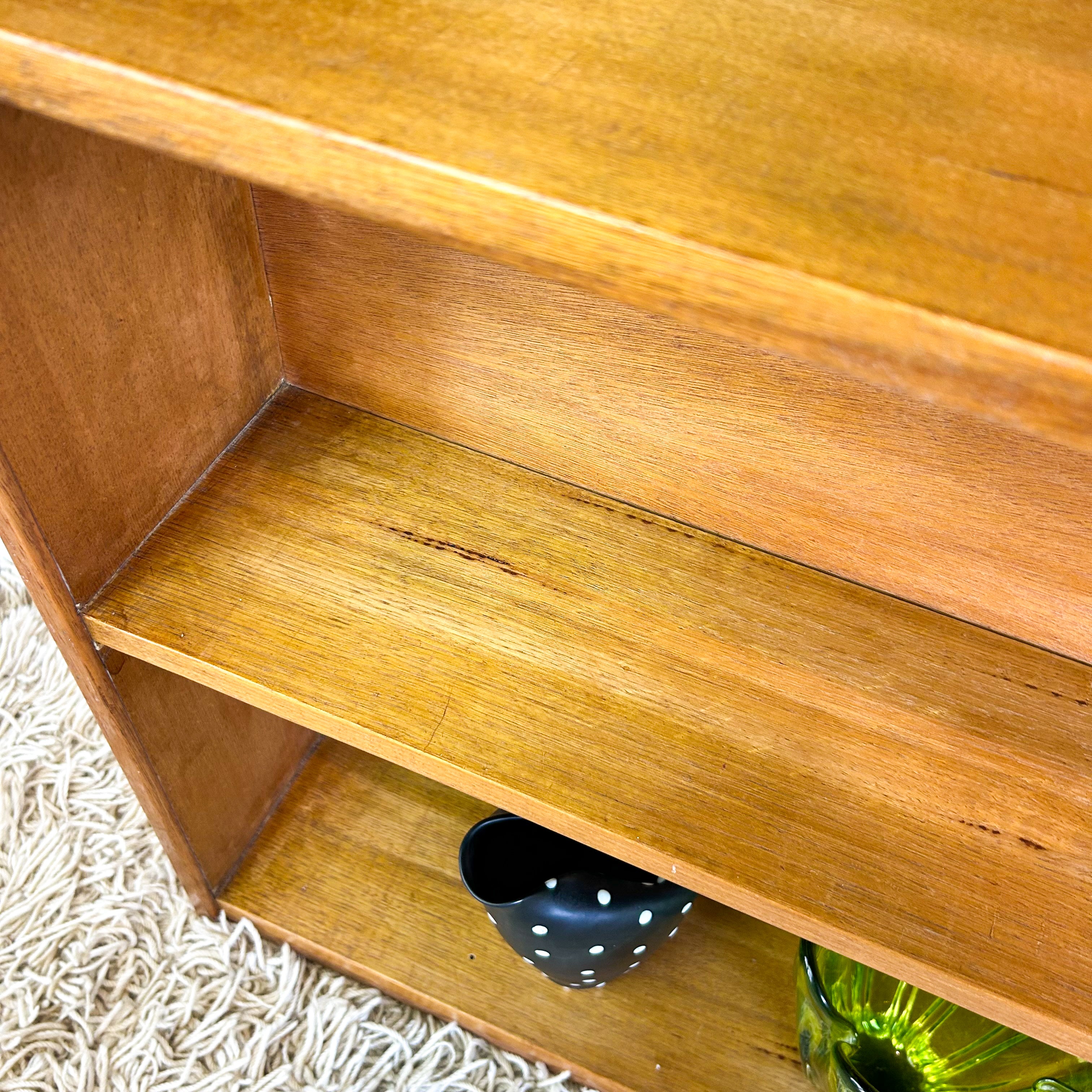 SLIM TIMBER BOOKCASE MEDIUM - HEY JUDE WORKSHOP • Vintage furniture & objects Melbourne