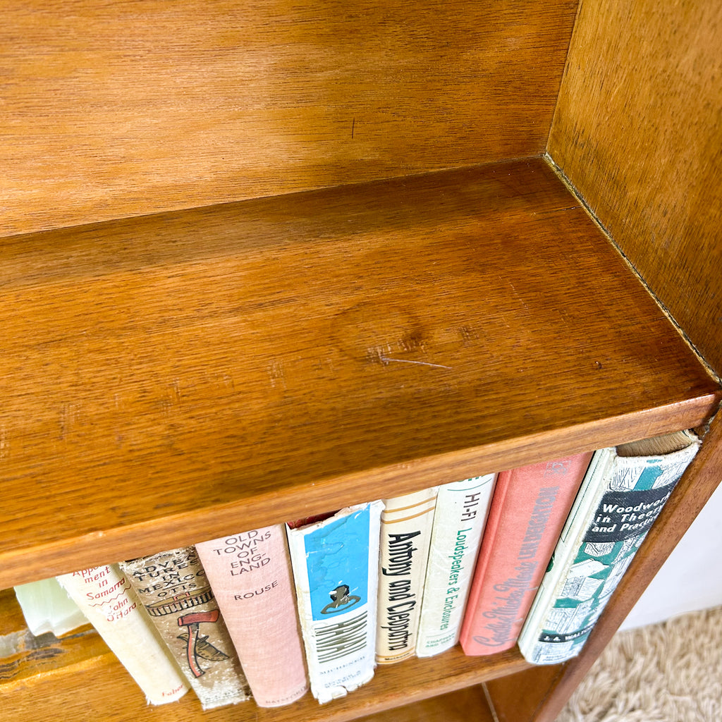 SLIM TIMBER BOOKCASE MEDIUM - HEY JUDE WORKSHOP • Vintage furniture & objects Melbourne