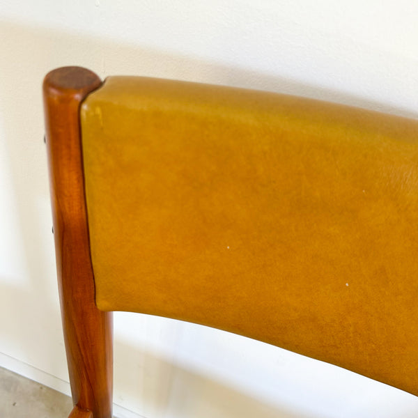 MUSTARD VINYL DINING CHAIRS