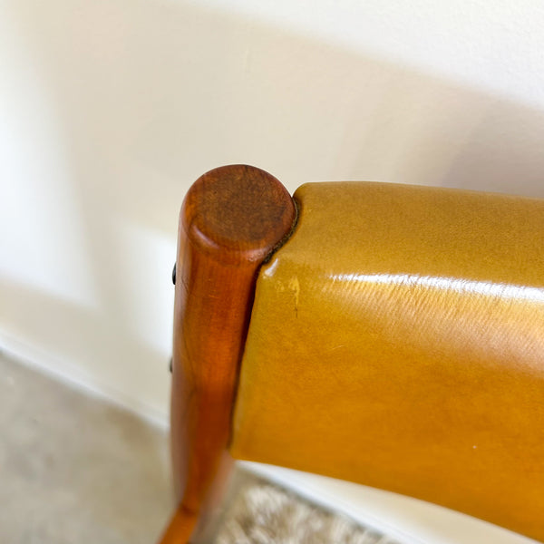 MUSTARD VINYL DINING CHAIRS