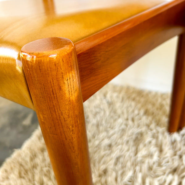 MUSTARD VINYL DINING CHAIRS