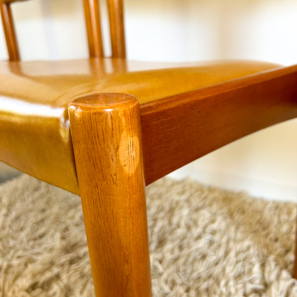 MUSTARD VINYL DINING CHAIRS