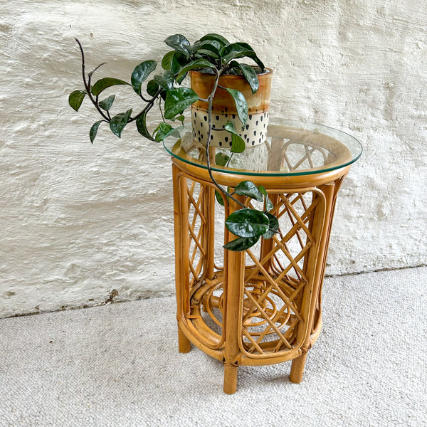 CANE SIDE TABLE