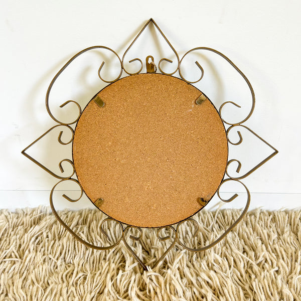 1960s BRASS MIRROR