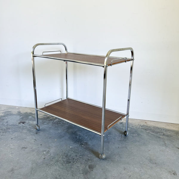 CHROME BAR TROLLEY