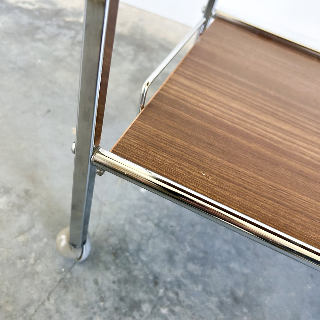 CHROME BAR TROLLEY