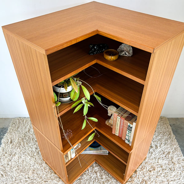 PARKER CORNER BOOKCASE - HEY JUDE WORKSHOP • Vintage furniture & objects Melbourne