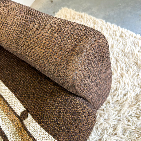 BROWN STRIPE SOFA #1 - HEY JUDE WORKSHOP • Vintage furniture & objects Melbourne