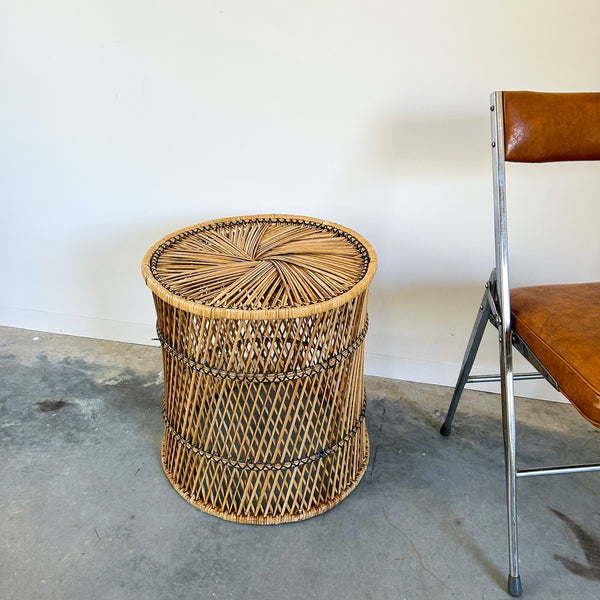 CANE SIDE TABLE