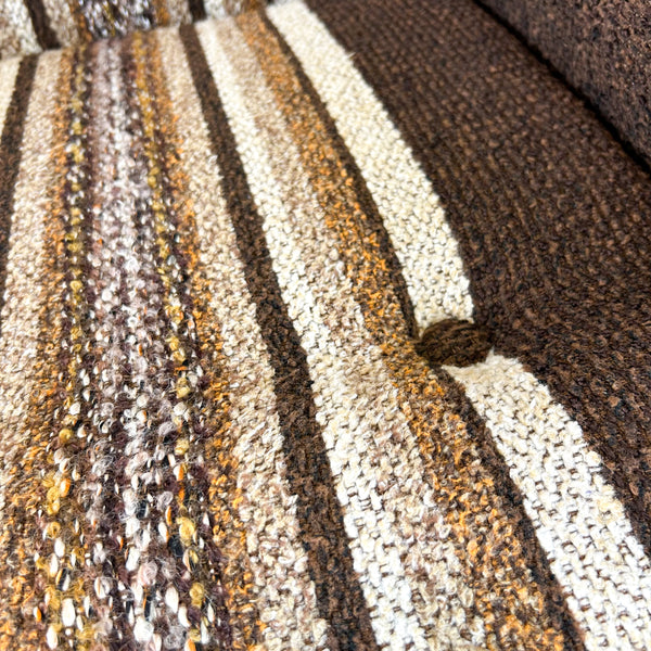 BROWN STRIPE ARMCHAIR