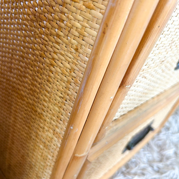 CANE BEDSIDE DRAWERS - HEY JUDE WORKSHOP • Vintage furniture & objects Melbourne