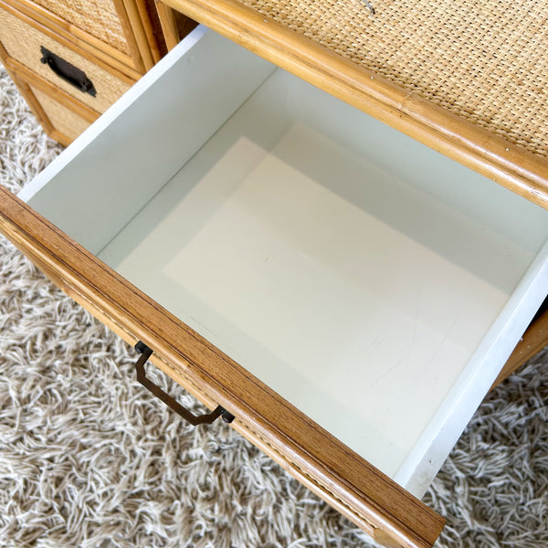 CANE BEDSIDE DRAWERS - HEY JUDE WORKSHOP • Vintage furniture & objects Melbourne